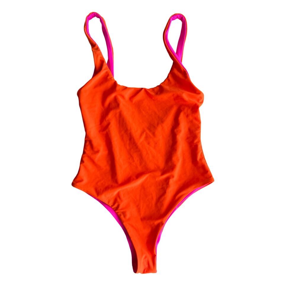 Cynthia Rowley Reversible Love Dove One Piece Bathing Suit - Picture 6 of 12